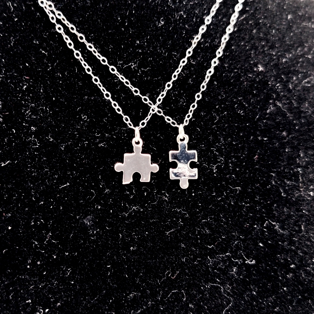 381MIDALANE Micro Puzzle Pendants on Sterling Chains
